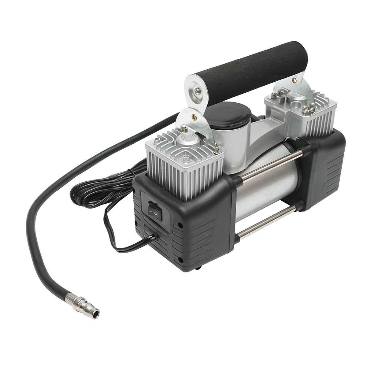 Compresor aer umflat roti 12V, 150PSI, 85l/min, 2 cilindrii, cablu 3m pentru priza bricheta auto